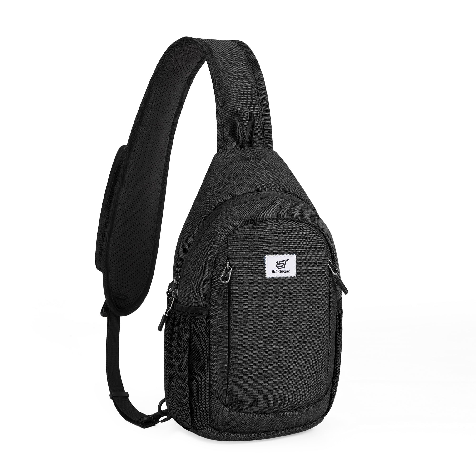 SKYSPER Schultertasche Brusttasche Sling Bag RFID Anti-Diebstahl Umhängetasche Reisen Crossbody Bag für Herren Damen