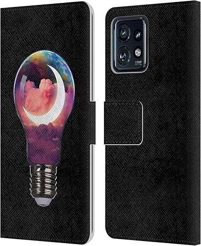Miniatura 7 de Head Case Designs Officially Licensed Dave Loblaw Synthwave Street Sci-Fi and Surreal Leather Book Wallet Case Cover Compatible with Motorola Moto