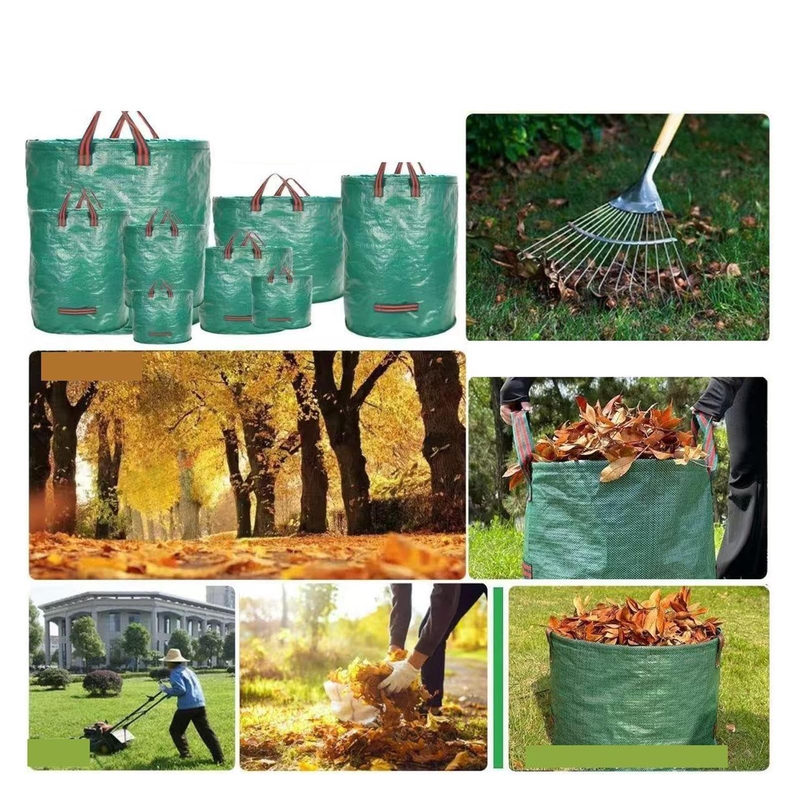 3pcs Garden Leaf Storage Bag Per Giardino