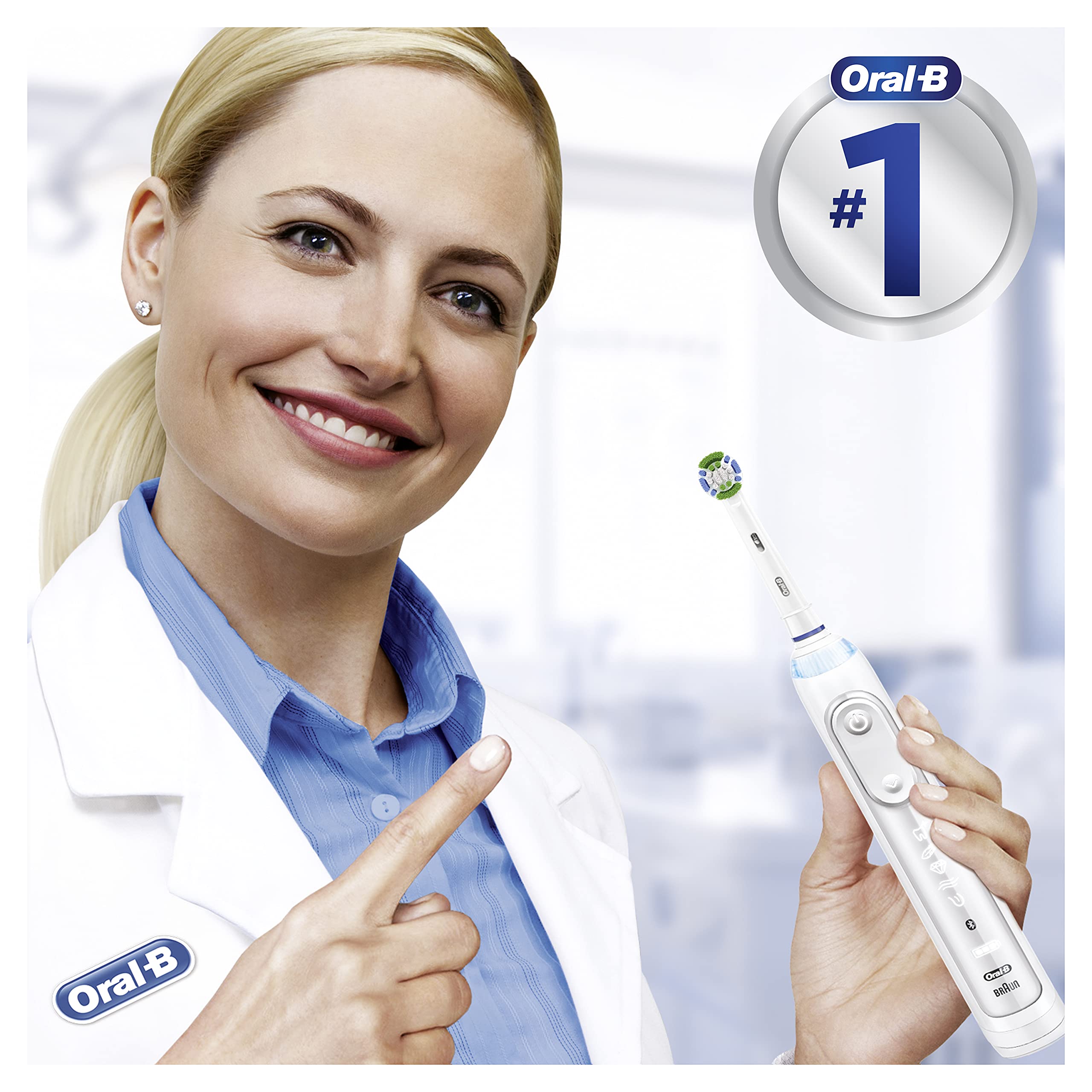 Oral-B Precision Clean - Set di 10 testine per spazzolino elettrico, con setole CleanMaximiser per una cura ottimale dei denti, spazzolini Oral-B