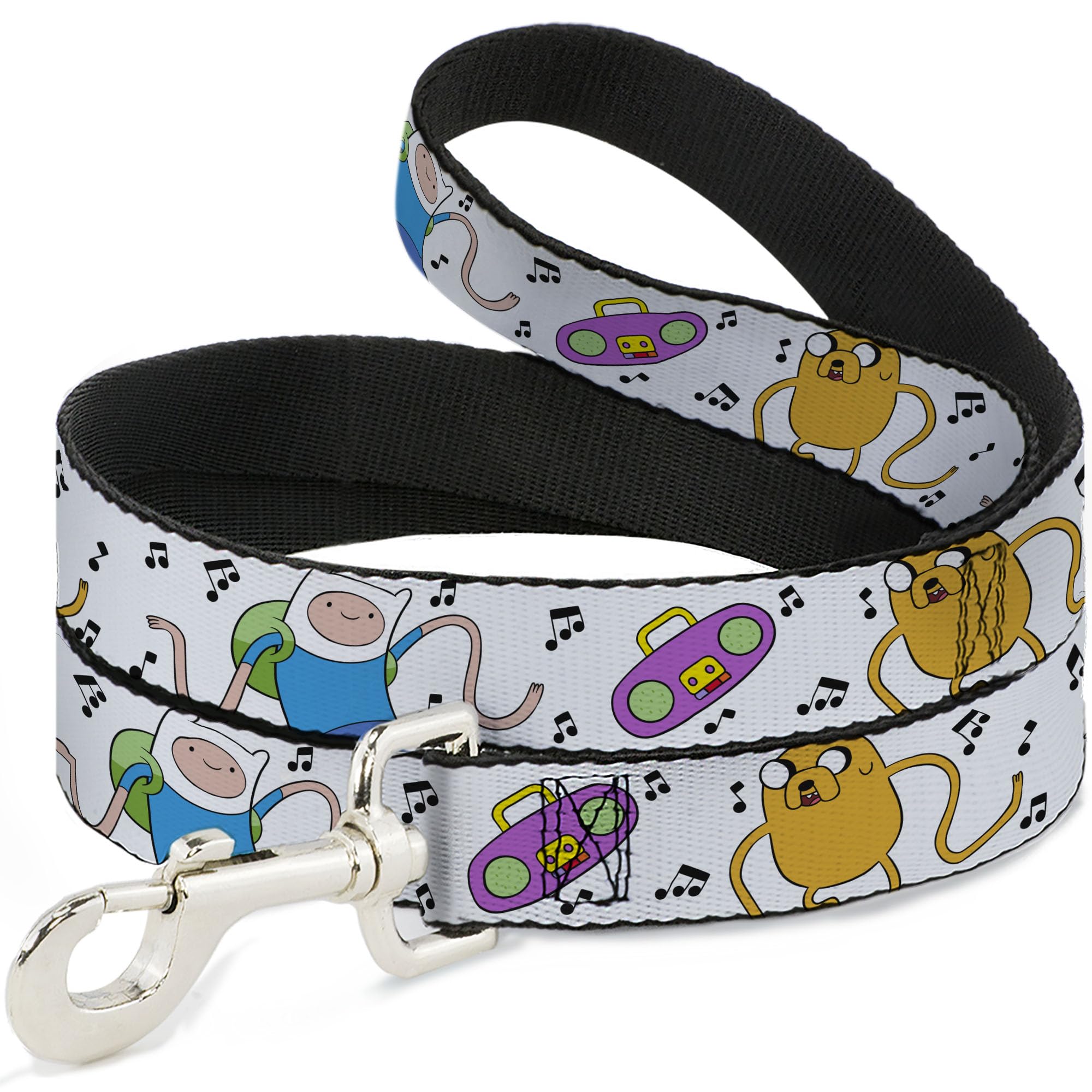 Laisse pour chien Adventure Time blanche 1,8 m pour contrôler sans tirer