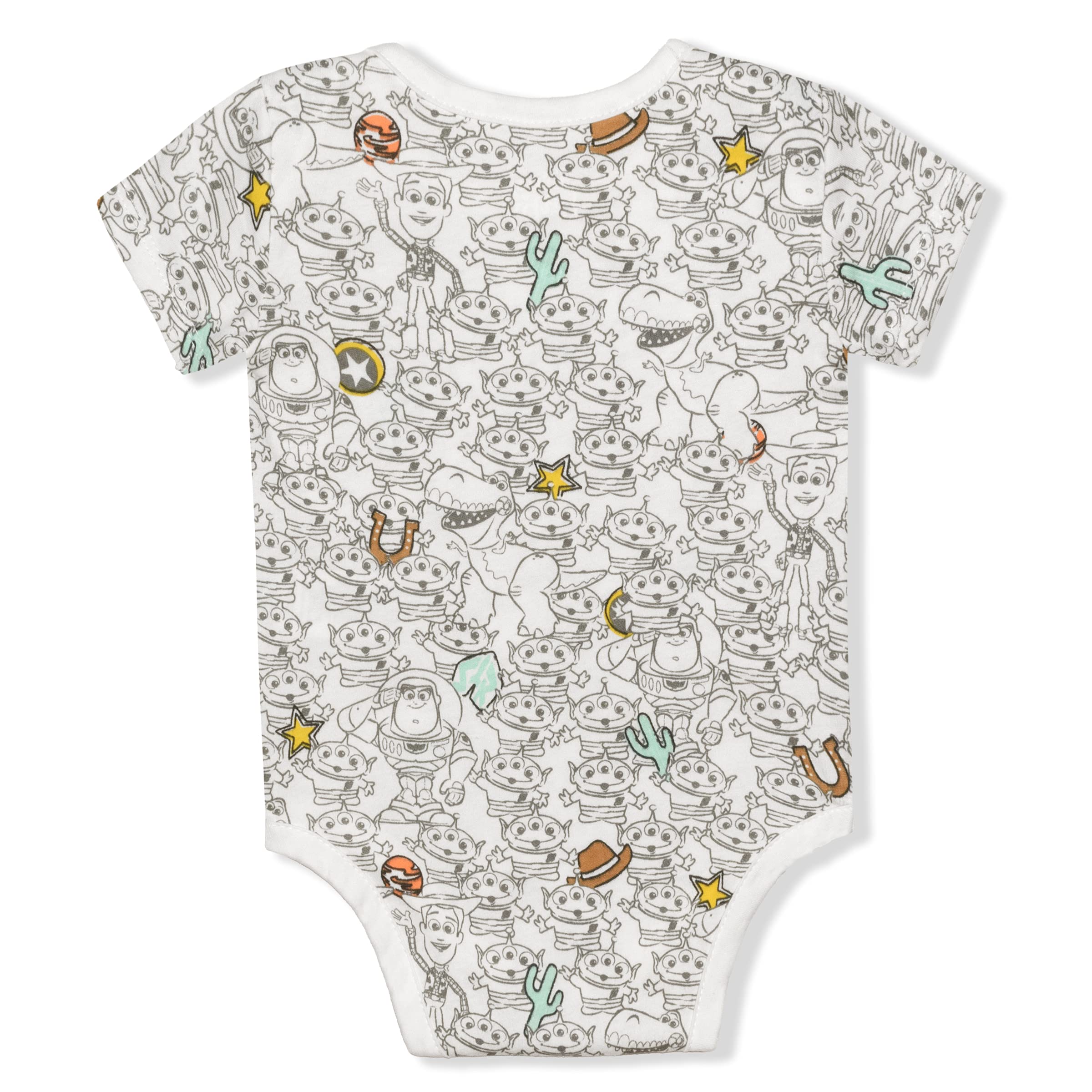Disney Boy's 3-pak Lew King or Toy Story Short Sleeve Bodysuit Onesies