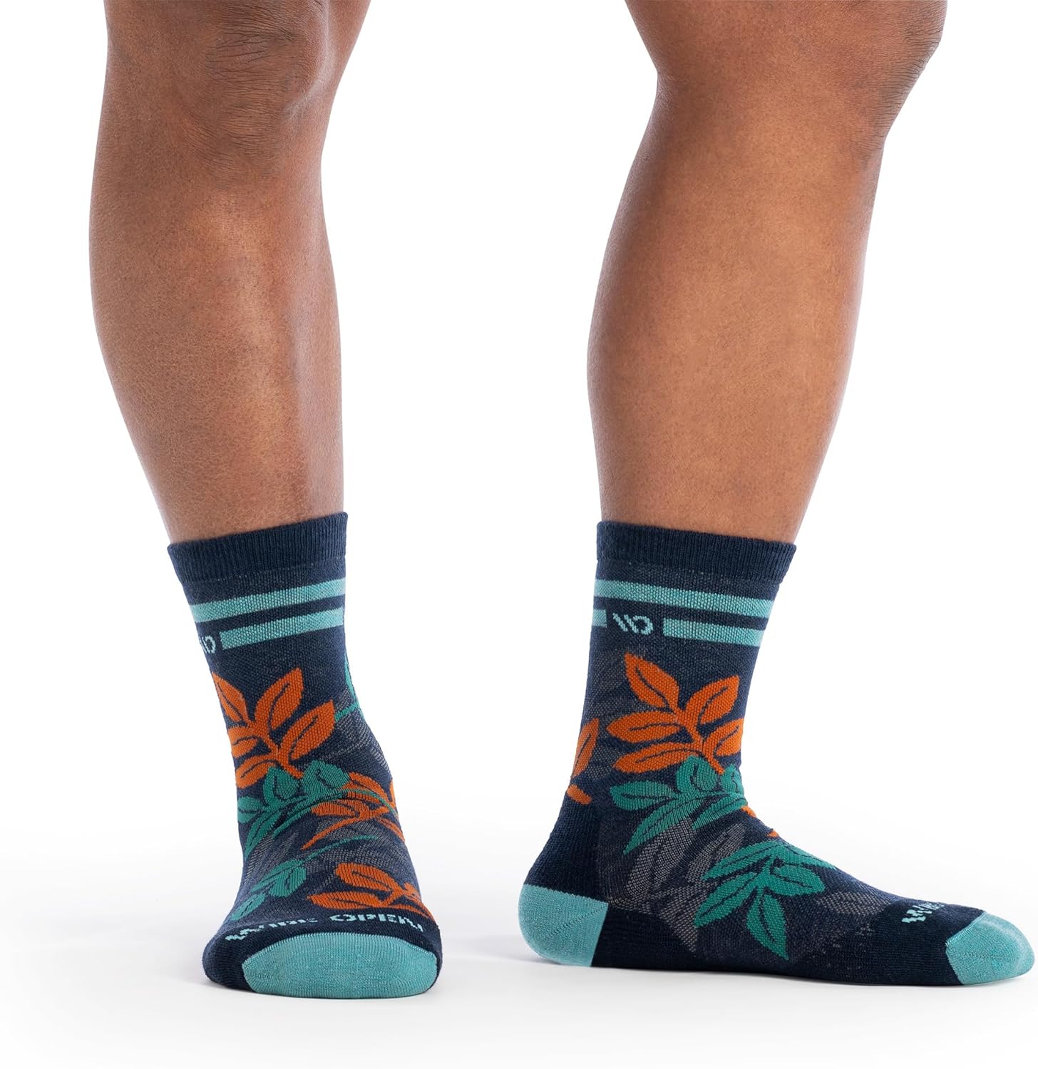 Wide Open Crew Men's Socks - Merino Wool, Comfortable Everyday Socks (9007)