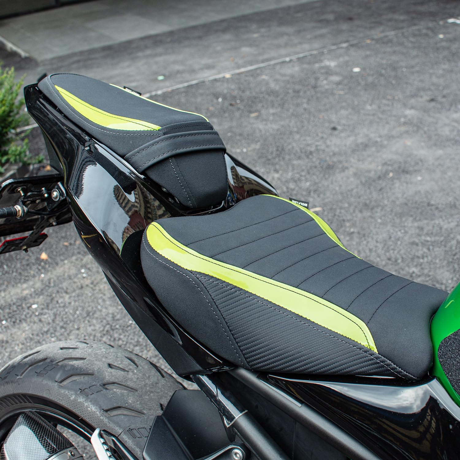 Z900 Verde chiaro Sedile Passeggero Anteriore Driver 2017-2024 Moto In Pelle