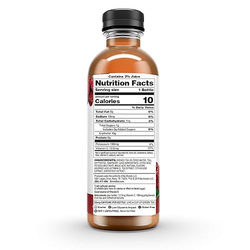 Miniatura 13 de Té helado Bai, melocotón Narino, té impregnado de antioxidantes, hecho con té real (té negro, té blanco)