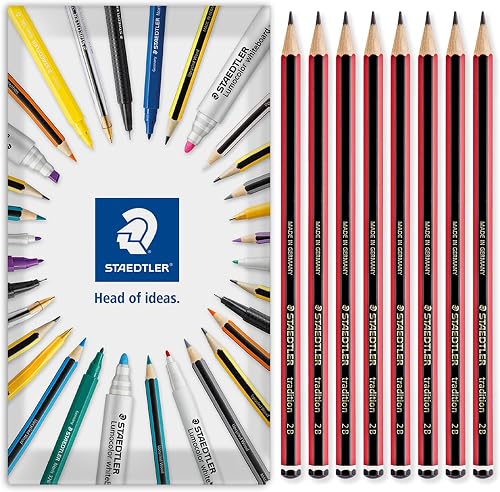 STAEDTLER Tradition Pencil Lot de 8 crayons de dessin, croquis et art technique 