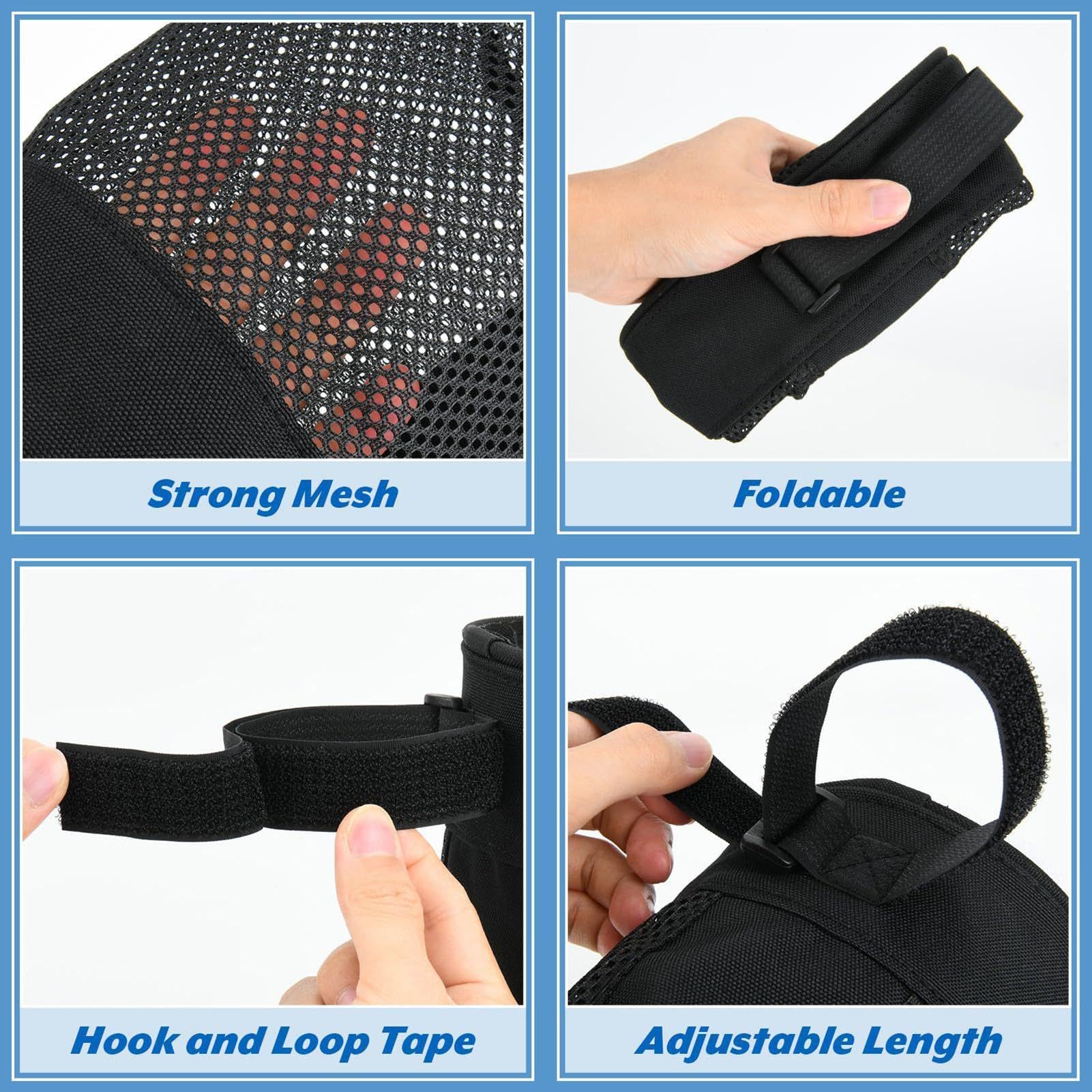 Borsa organizer per palline da pickleball, grande capacità, pieghevole, organizer per palline, per interni ed esterni, uomini, donne, ragazze, giovani, adolescenti, atleti, ciclisti, golfisti