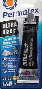 Permatex 82180 Ultra Black Maximum Oil Resistance RTV Silicone Gasket Maker, 3.35 oz. Tube