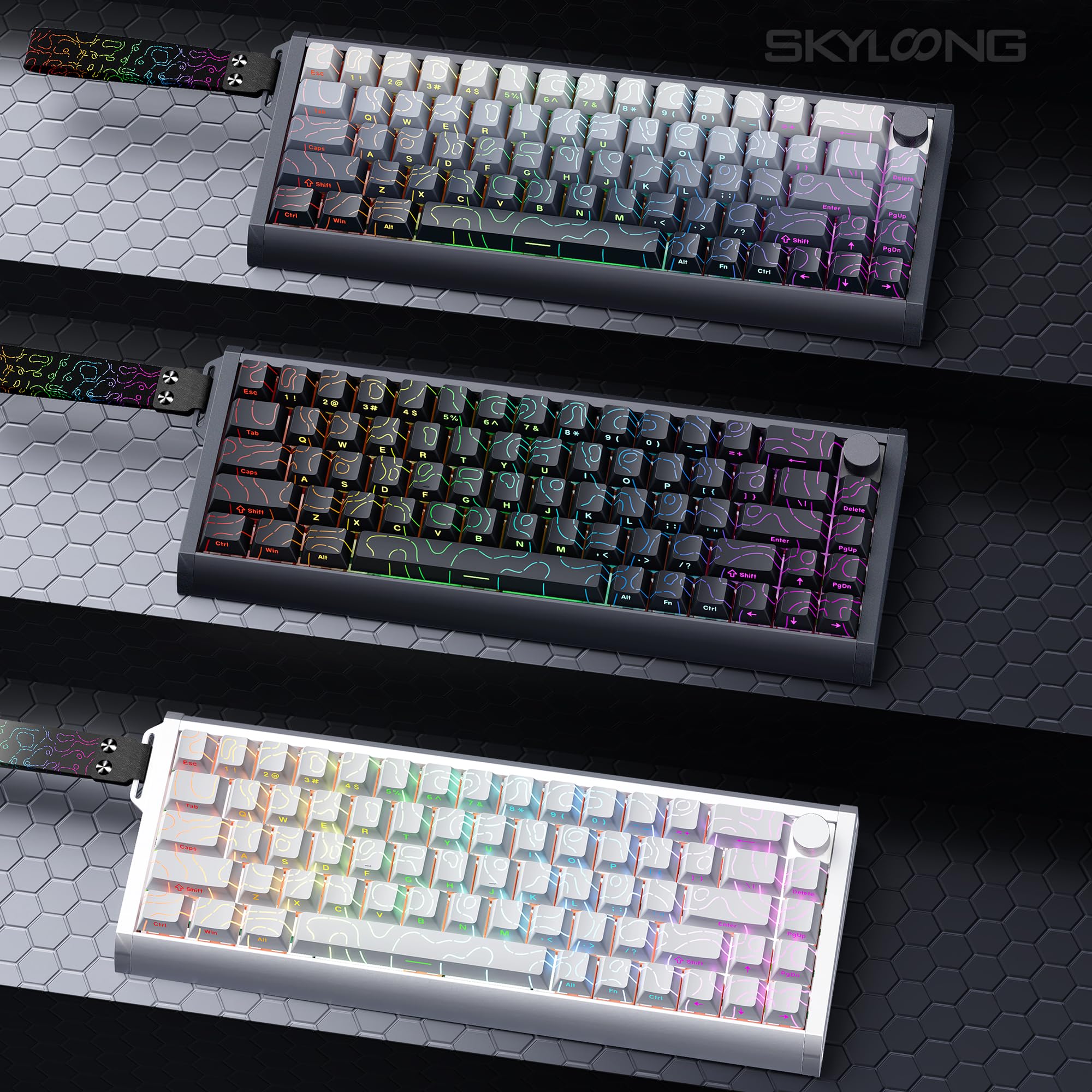 Amazon.com: Glacier Skyloong GK68HE Aluminum Case, Wired