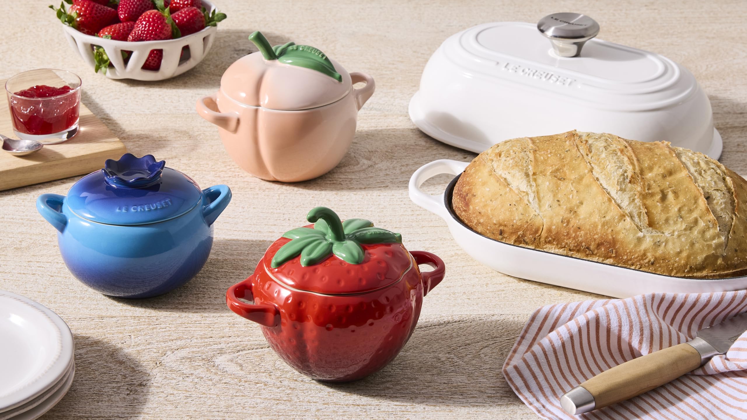 Amazon.com: Le Creuset Stoneware Blueberry Mini Cocotte, 16 oz
