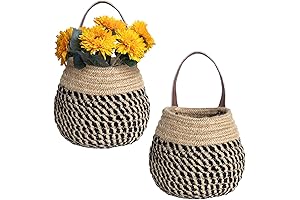 Jute Woven Wall Hanging Storage Baskets