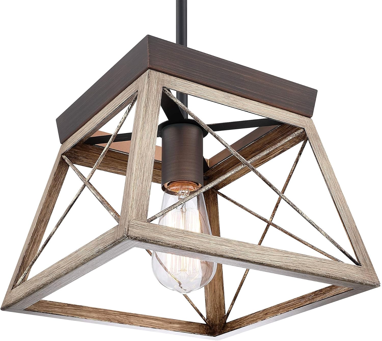 40% оƒƒ Dіѕсоunt MOTINI Farmhouse Pendant Light Fixture in Wood Grain Finish, Industrial Rustic Pendant Lighting Ceiling Hanging Light Fixture for Kitchen Island Dining Room Living Room Entryway TOP оƒƒERS MOTINI Farmhouse Pendant Light Fixture in Wood Grain Finish, Industrial Rustic Pendant Lighting Ceiling Hanging Light Fixture for Kitchen Island Dining Room Living Room Entryway