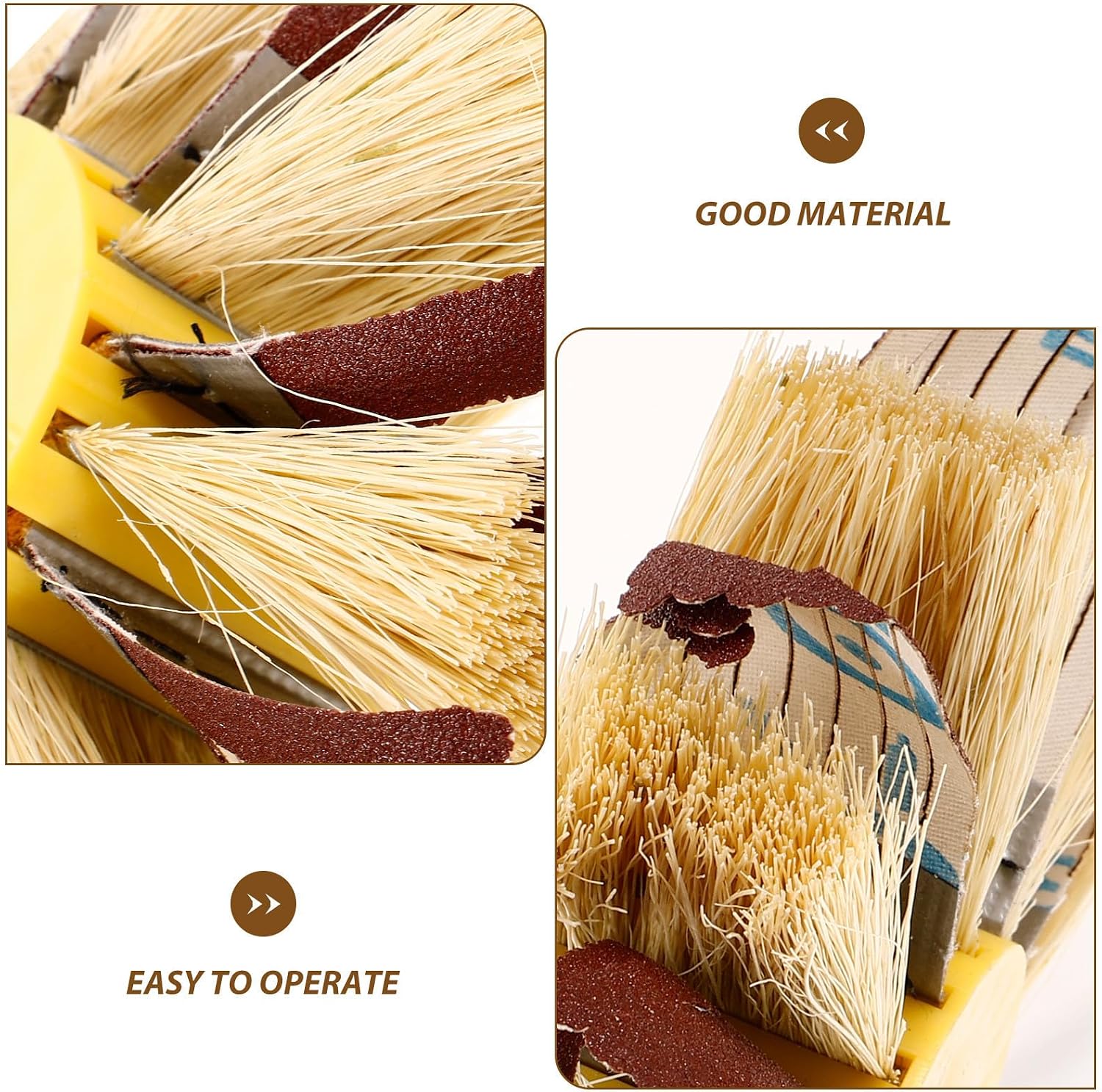 Toddmomy Abrasive Sisal Sandpaper Drum Sander for Furniture and Wood with Wear Resistance and Blemish Removal Features, for Polishing and Finishing Grooves and Lines