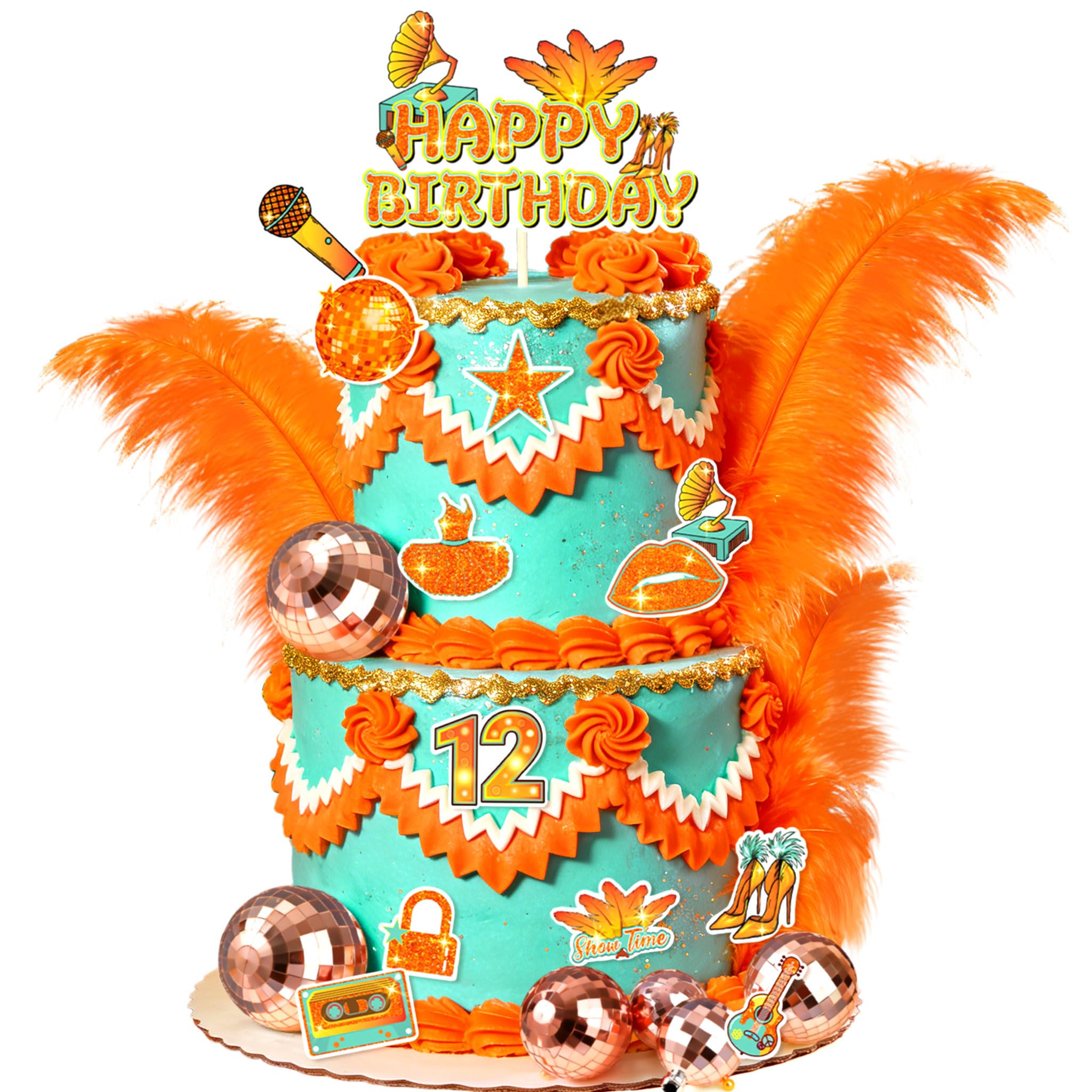 The Life of a Birthday Girl Cake Decorations in My Showgirl Era Cake Topper