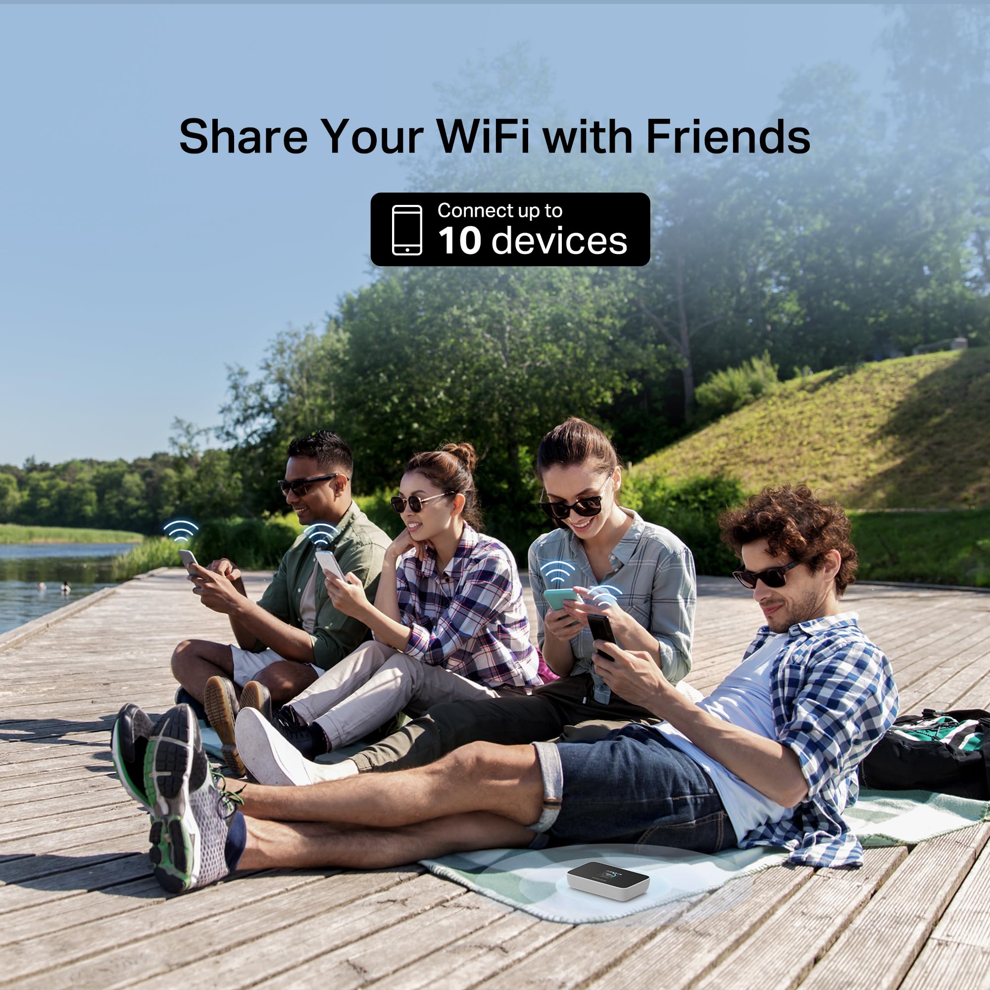 Mercusys MT115 Router WiFi portátil para Viajes con Tarjeta SIM sin Contrato, 4G LTE 150 Mbps, Wi-Fi 6 AX300, hasta 10 Dispositivos, batería de 2400 mAh, hasta 10 Horas de autonomía