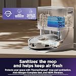 Shark PowerDetect UV Reveal 2-in-1 Vac & Mop | UV Stain Detect, Powerful Suction, HyperSonic Mopping | NeuroNav AI, ThermaCharged Hygiene Suite | 60-Day Capacity, 30-Day Tank | White | AV3000XE
