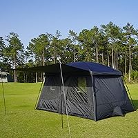 Vista 11 de Vidalido Tiendas de campaña, tienda de campaña para 3 a 4 personas con vestíbulo extendido, tiendas familiares resistentes a la intemperie