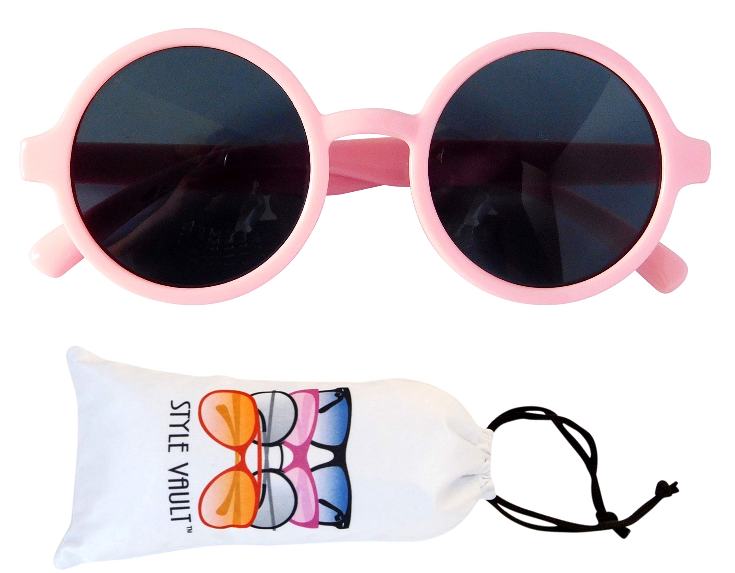 Kd3008 okrągłe okulary przeciwsłoneczne w stylu retro dla niemowląt w wieku 0 ~ 24 miesięcy