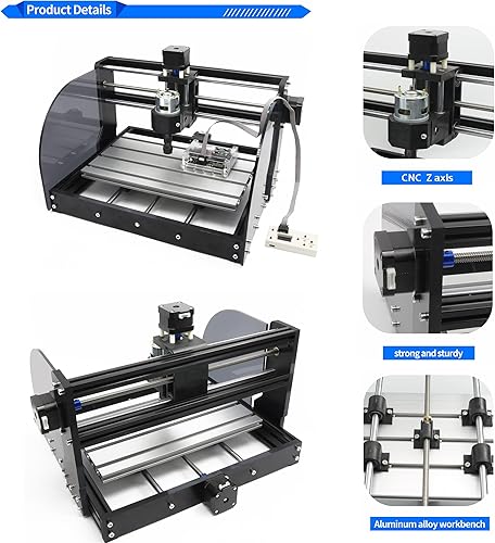 Miniatura 5 de RATTMMOTOR CNC 3018 PRO MAX CNC Router Machine Kit DIY Mini CNC Máquina de enrutador de madera 3 ejes GRBL Control Grabador Fresado Máquina de corte