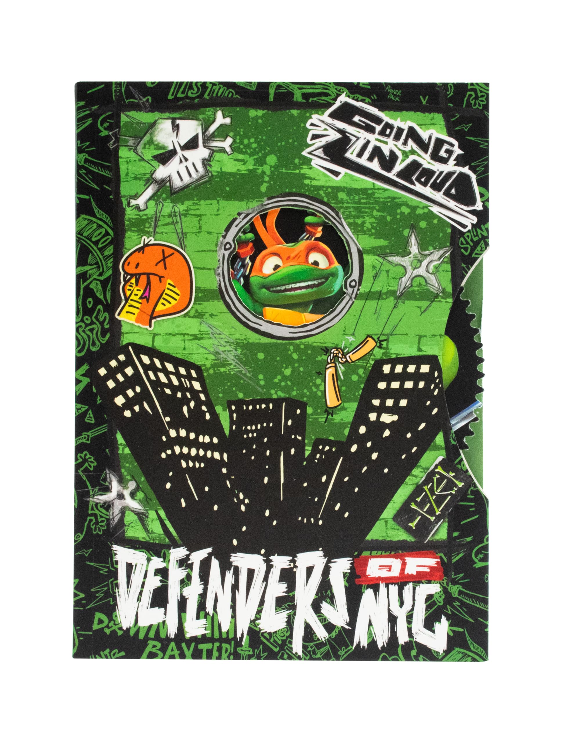 Ninja Turtles TMNT A5 Notebook with Rotating Disc, 120 Lined Pages, Notebook or Journal, Official Merch, multicoloured - Image 2