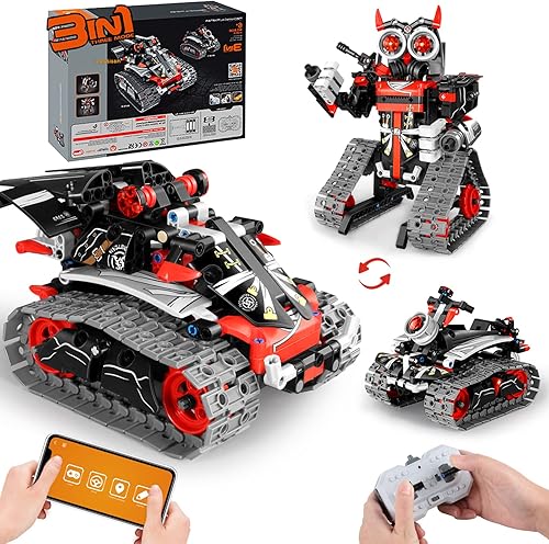 STEM - Juguetes de construcción para niños de 6 7 8 9 10 11 12 años de edad regalos de aplicación y control remoto Samurai Ninja Go Blocks 419