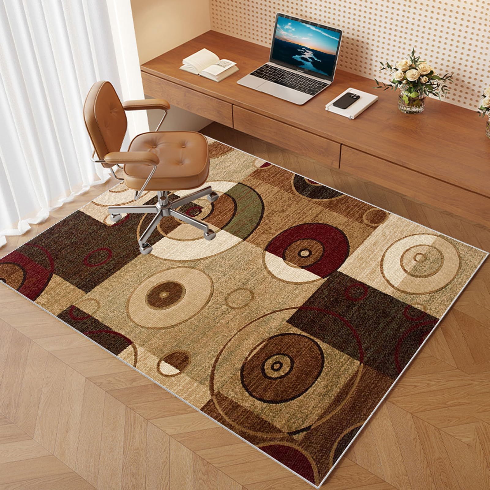 Chair Mat for Carpet Floors Rectangle Office Computer Floor Mat for Carpet Rolling Chairs Gaming Rug Home Large Anti-Slip Floor Protectors Mat Large Protectors floors Gaming Chair Mat 60 x 100 cm — image 1