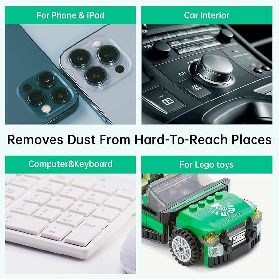 iDuster Canned Air Duster for Computer - Disposable Keyboard Cleaner Cleaning Duster for Electronics, 3PCS(10oz)