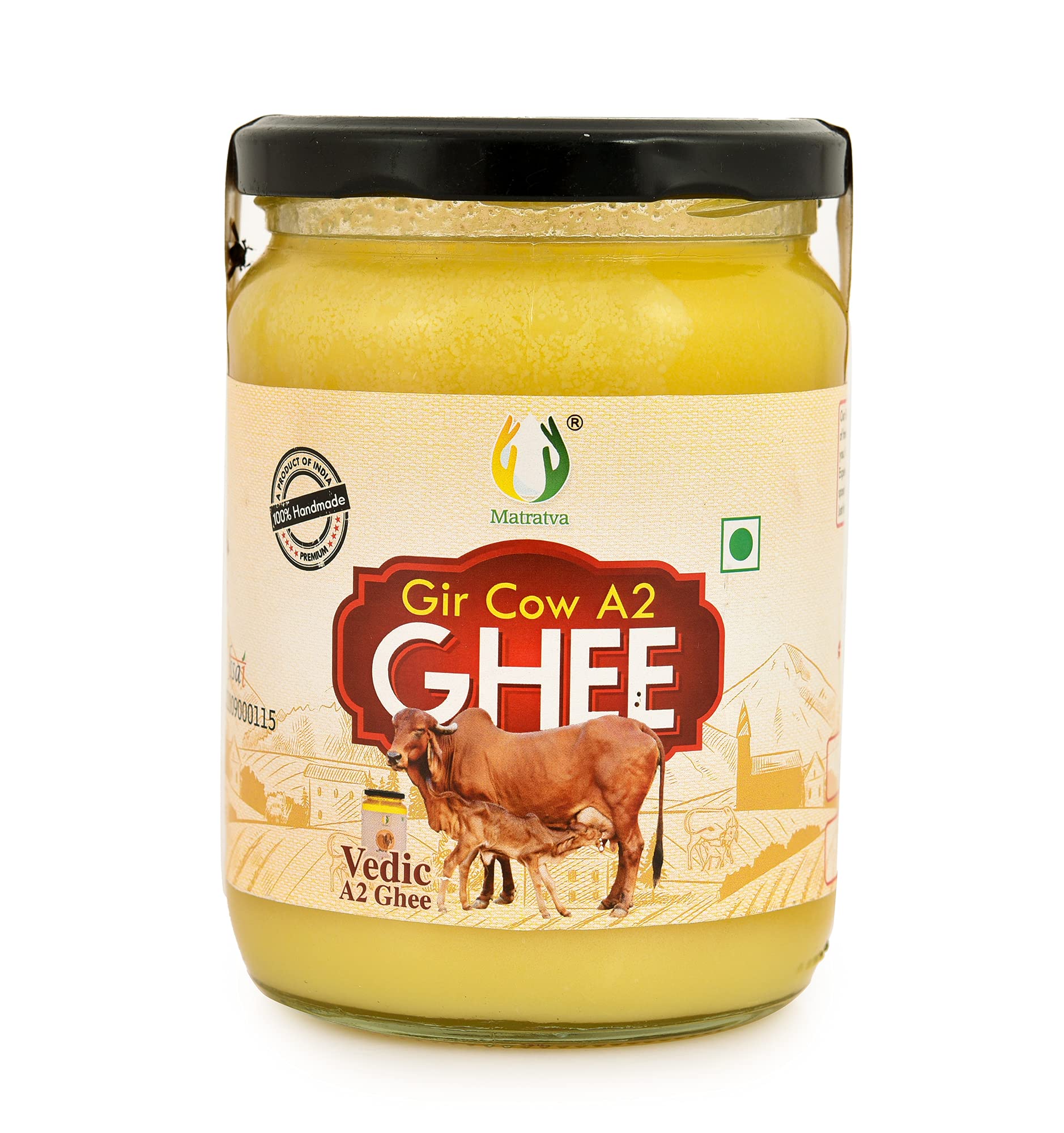 Buy Matratva Desi Gir Cow A2 Ghee 500 ml Traditional Vedic Bilona Method Desi, Pure, Natural