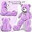 MaoGoLan Giant Teddy Bear 4 Feet,Adorable and Cuddly Big Bear Stuffed Animal 47, Classic Teddy Bear Plush Gift Decoration for Baby Shower,Party,Birthday,Valentines Day,Purple