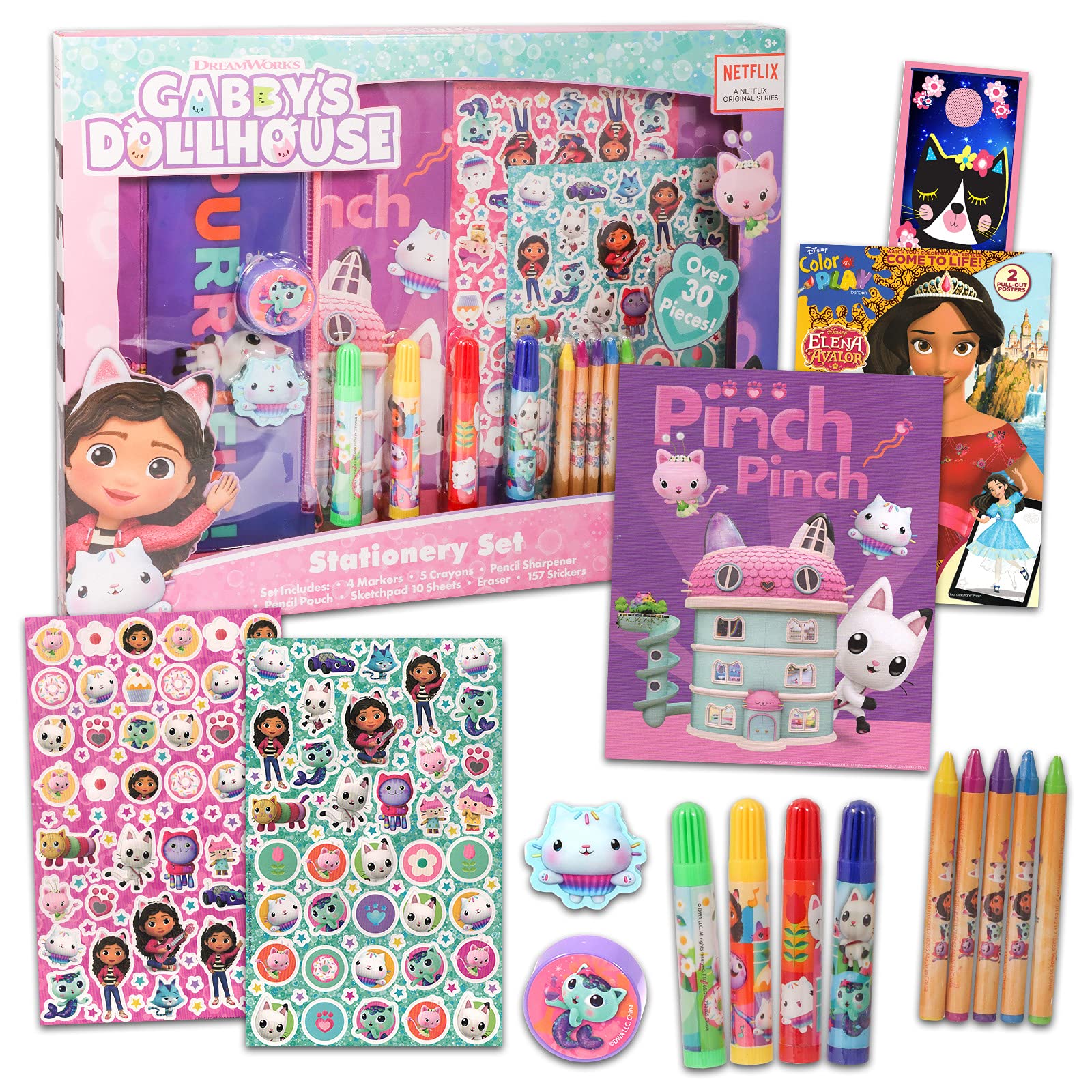 Buy Gabby's Dollhouse Stationary Set for Kids 3 Pc Bundle with Gabby