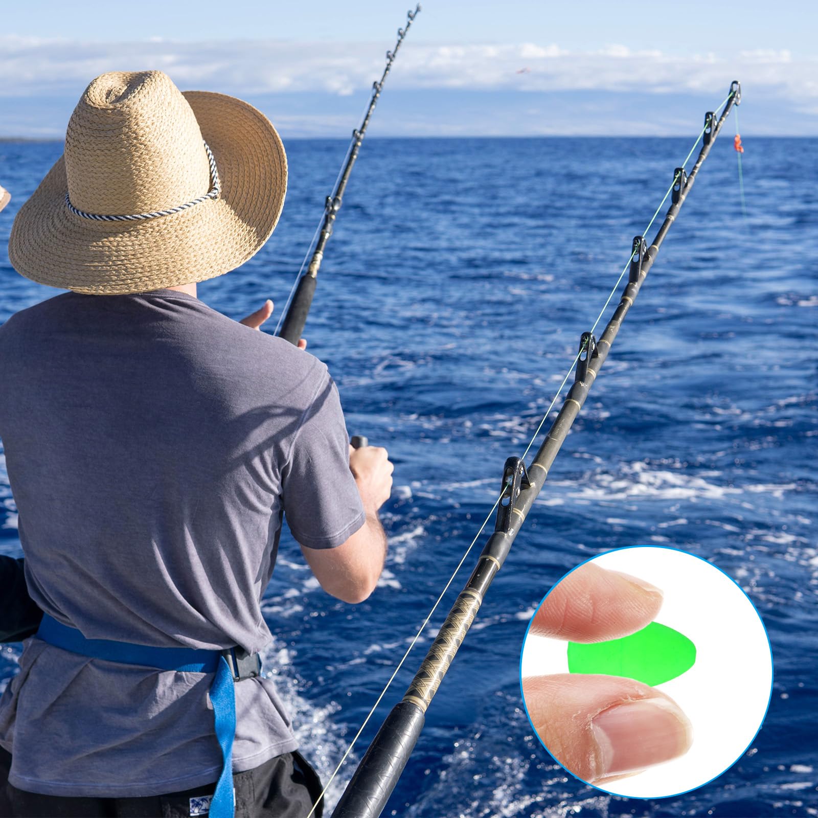 PATIKIL Galleggianti ovali in schiuma da pesca galleggianti Snell galleggianti per pesca a mosca indicatore di colpo per Pompano Rig trota walleye