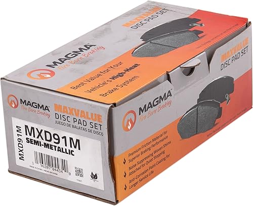 Miniatura 4 de Pastillas de freno semimetálicas, delanteras MXD91M