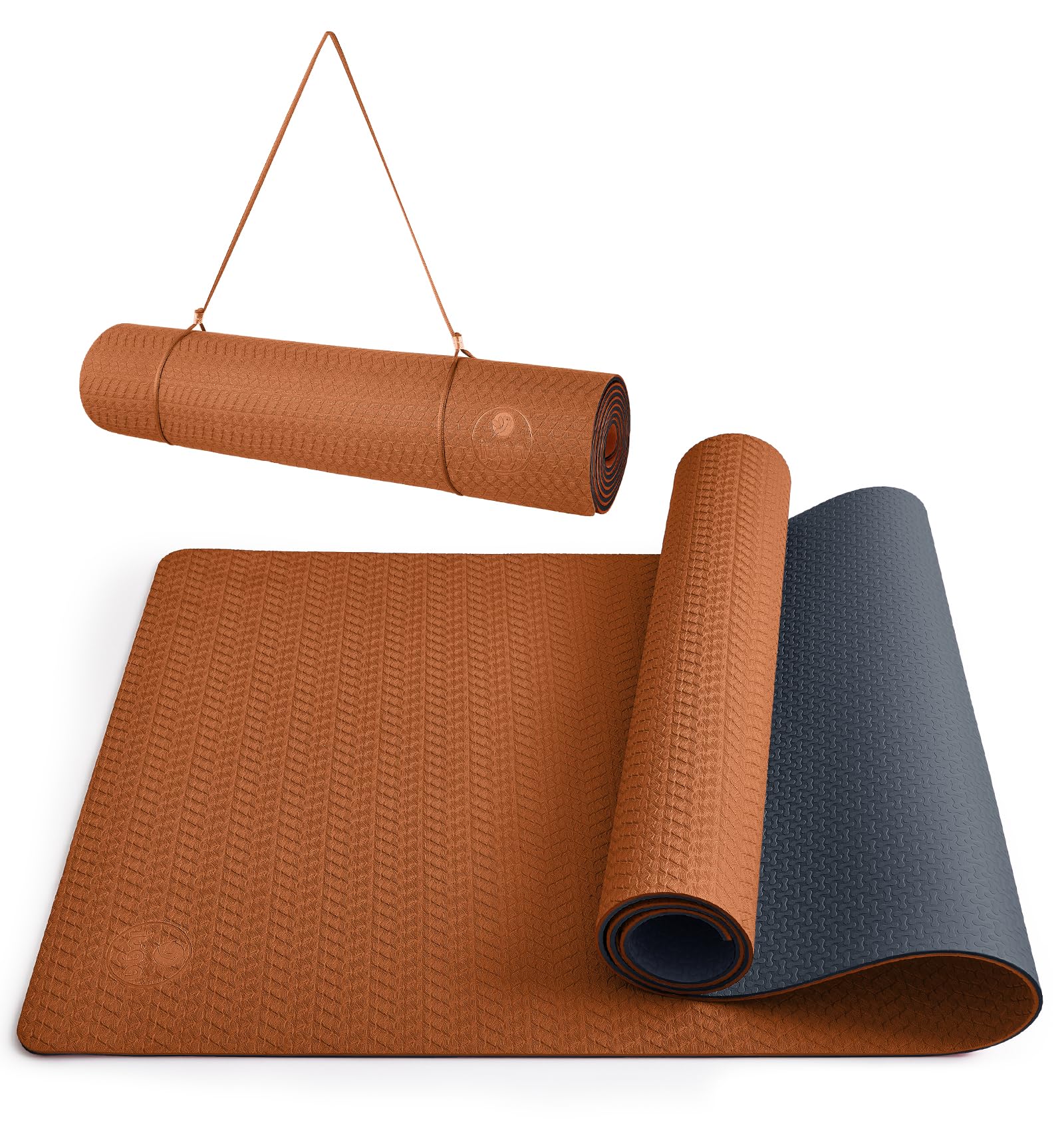 IUGA Yoga Mat Thick Non Slip Anti-tear Pilates Mat Eco Friendly Hot Yoga Mats for Workout & Exercise(72"x 24"x 6mm)