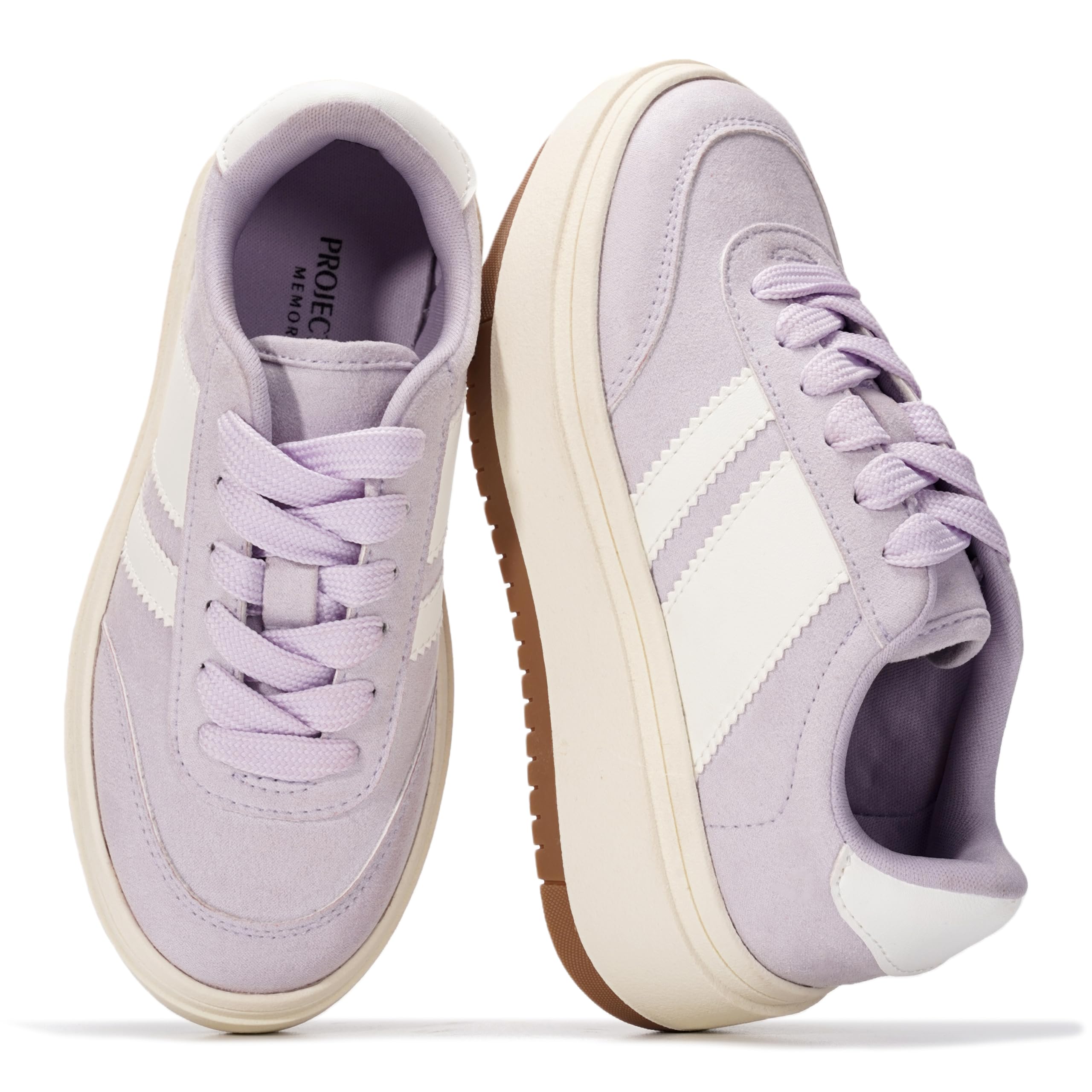 Project Cloud Fashion Platform Sneakers for Kids 2026 - Lightweight Memory Foam Insole Kids Shoes - Durable & Non-Slip Lace up Trendy Platform Kids