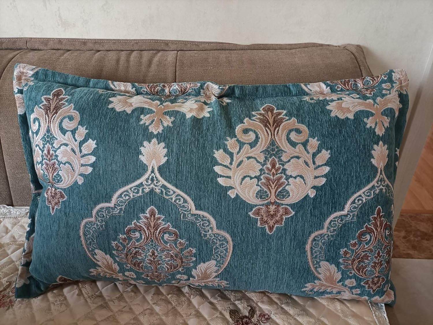 LNNW Tkaniny Tkanina aksamitna szenilowa Niebieski kwiatowy wzór 280x100cm tapicerska na sofę, pokrycie siedzenia krzesła dla sukienki, sztuki i rzemiosła, szycia