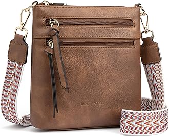 BostantenSmall Crossbody Phone Purses for Women Crossbody Bags Trendy Leather Shoulder Handbag with Card Slots