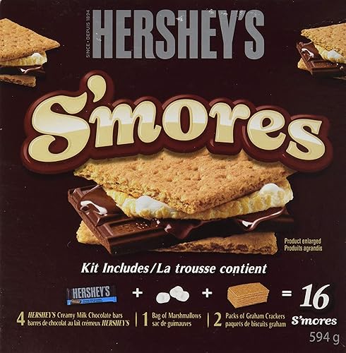 Kit Hershey's S'mores, hace 16 Smore's, 20.95oz Importado de Canadá