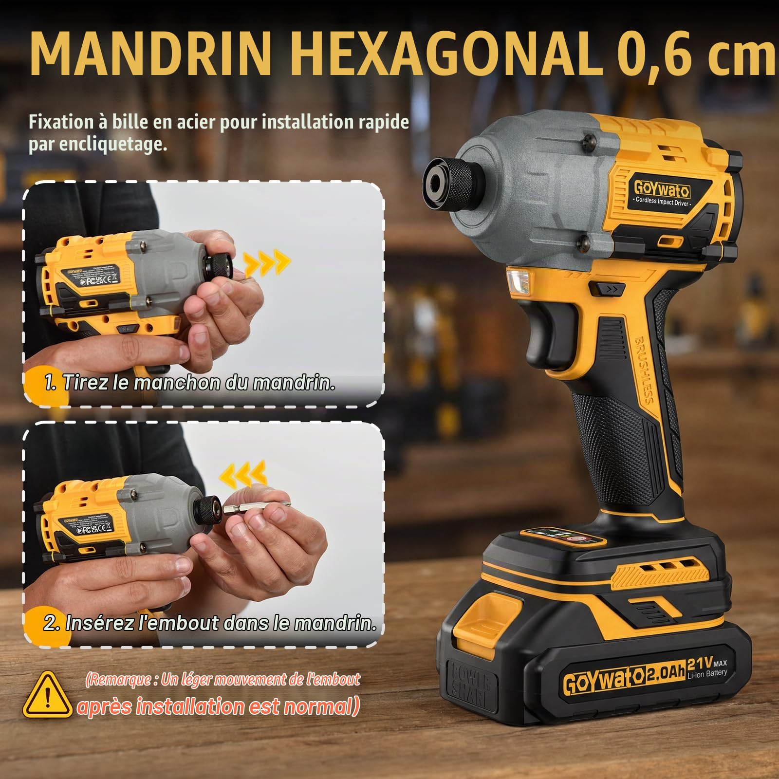 Perceuse Combi 21V avec Moteur Sans Balai