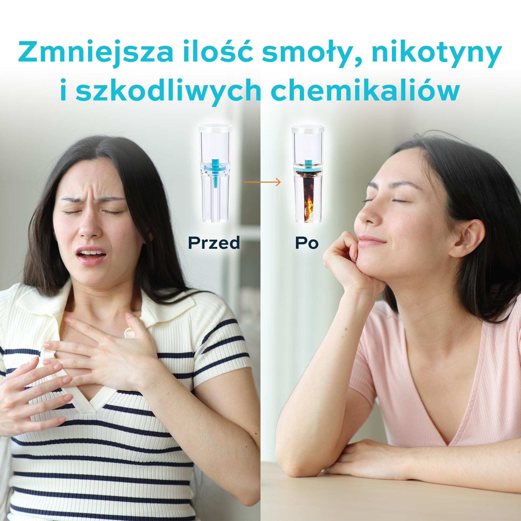 Tarbust Slender 1200 filtrów do papierosów, antysmolisty filtr 7 mm, plastikowy ustnik do papierosów smukłych
