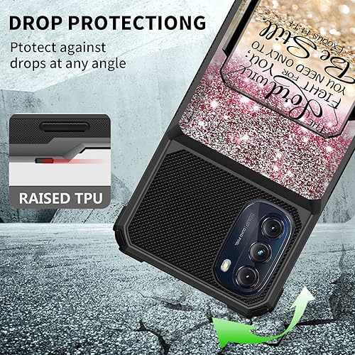 Miniatura 7 de Funda tipo cartera para Motorola Moto G 5G 2022 (6.5 pulgadas), funda para teléfono con 4 tarjetas de crédito y ranura para identificación, funda