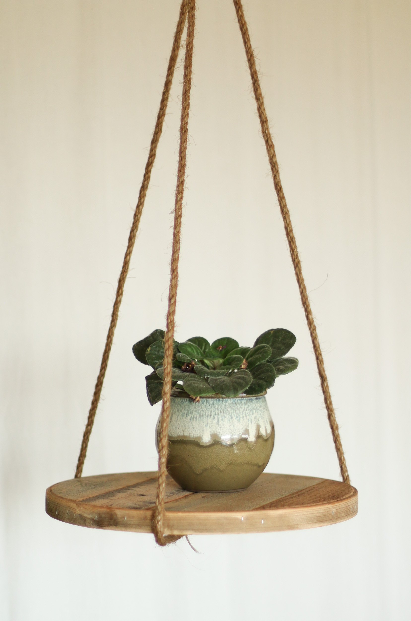 Suspended Rope Plant Stand