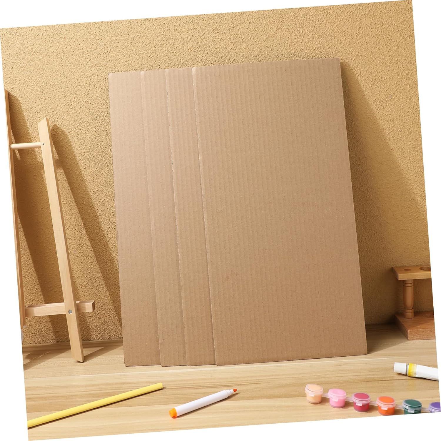 50pcs Corrugated Cardboard Sheets for Moving and Shipping Flute Packing Paper Insert Boards Protective Cushioning for Safe Transport and Creative Projects
