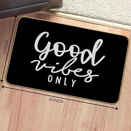 Miniatura 3 de Mingnei Tapete divertido para puerta de entrada del hogar, con citas inspiradoras, para casa delantera, interior, exterior, exterior, entrada, 30 x