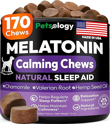 Advanced Melatonin for Dogs - 170 Dog Melatonin Calming Chews