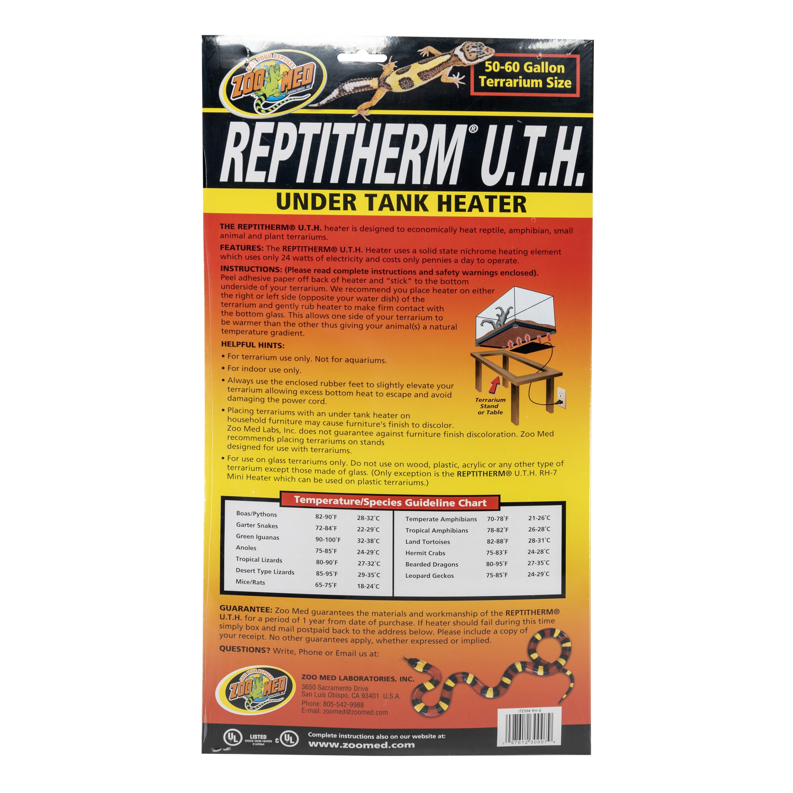 Tappeto Riscaldante 24 Watt (Repti Therm) per terrario – ZOOMED