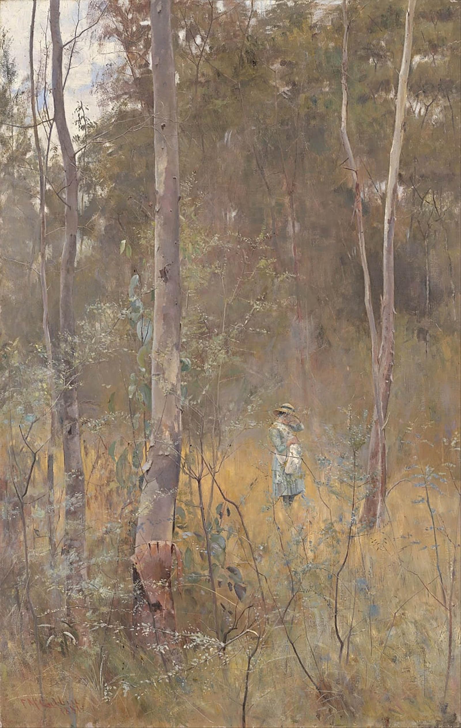 SERENDIPITP Retro Picture Poster Wall Art Pictures Painting Lost by Frederick Mccubbin Wall Art Canvas Print for Wall Decor 60x90cm