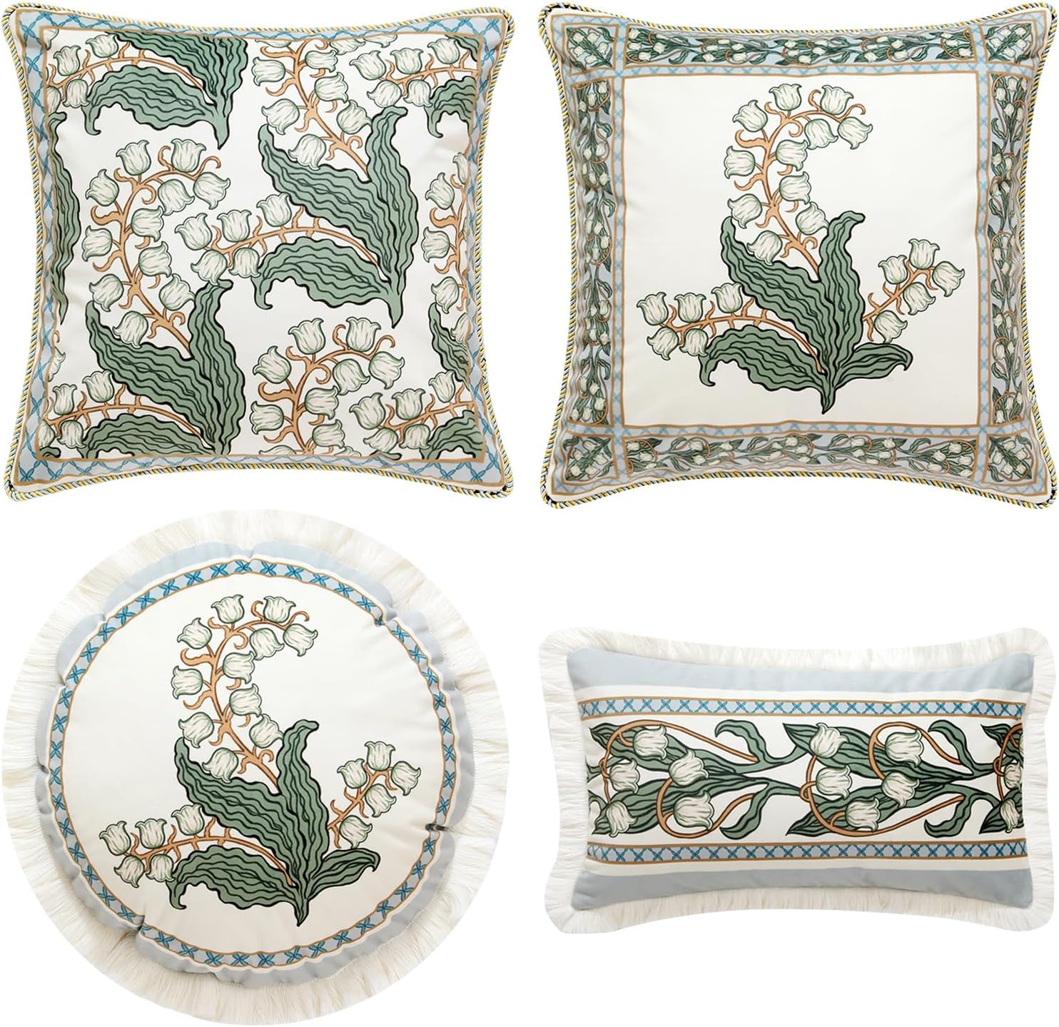 patdrea Decorative Throw Pillow Covers Set of 4,Velvet Soft Farmhouse Throw Covers,Throw Pillow Case for Car Couch Sofa Bed Living Room