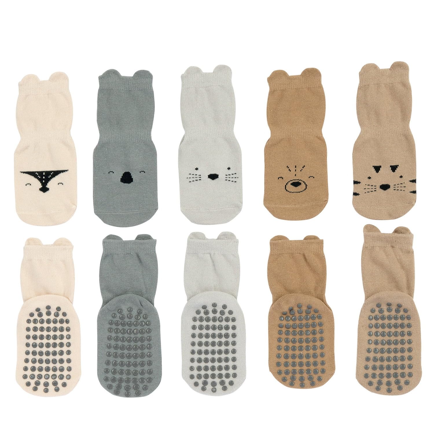 Chicco Bambini e ragazzi Set 5 Paia di Calze Antiscivolo