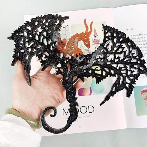 Miniatura 2 de Molde de adornos de dragón volador de Halloween 3D, moldes de fundición de resina epoxi 3D, moldes de dragón volador de silicona, molde de fundición