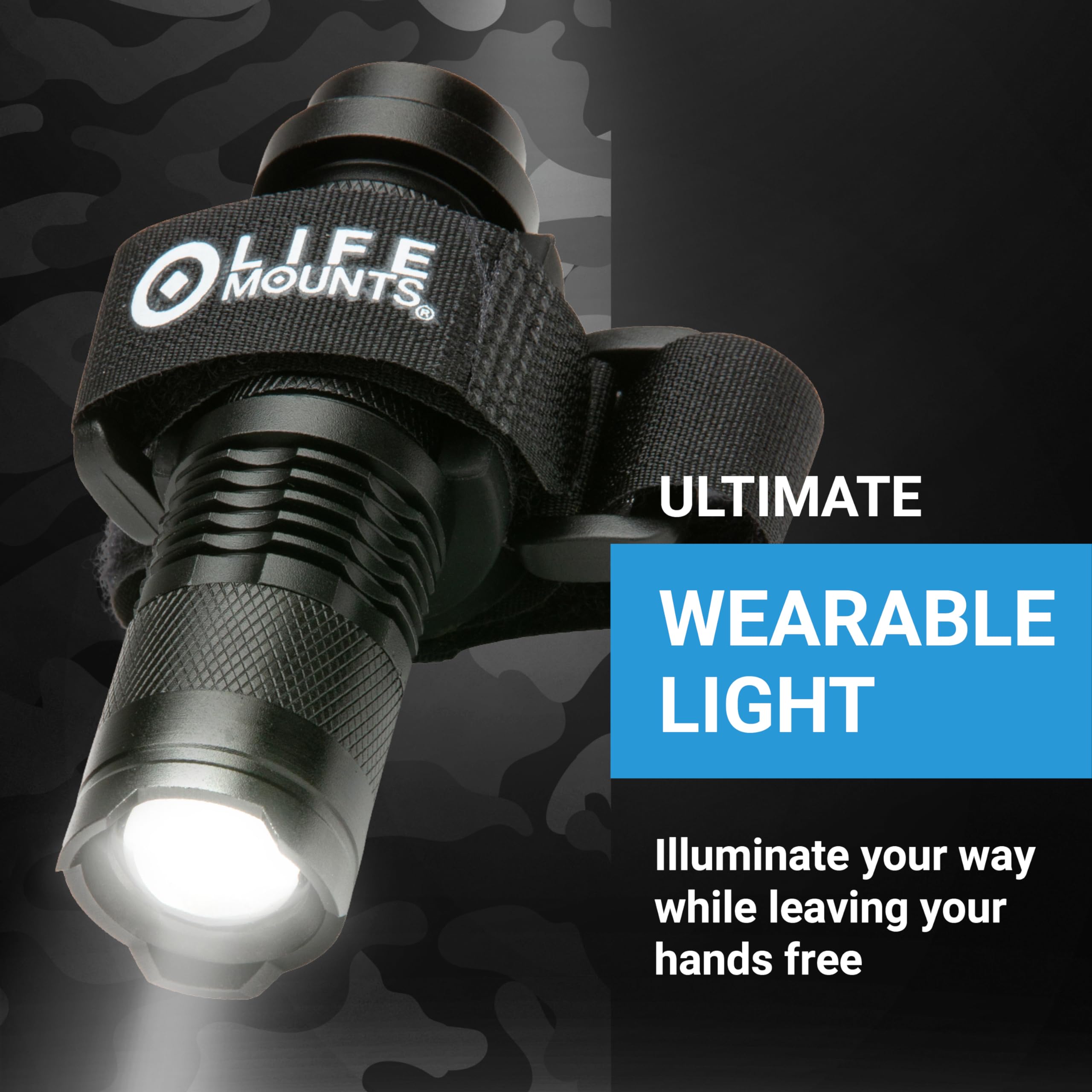Amazon | Life Mounts ウェアラブルLEDタクティカルショルダーライト 